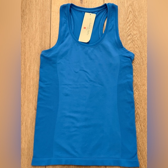 Sweaty Betty Tops - Sweaty Betty | Athlete Seamless Workout Tank | Tidal Blue | Small | NWT